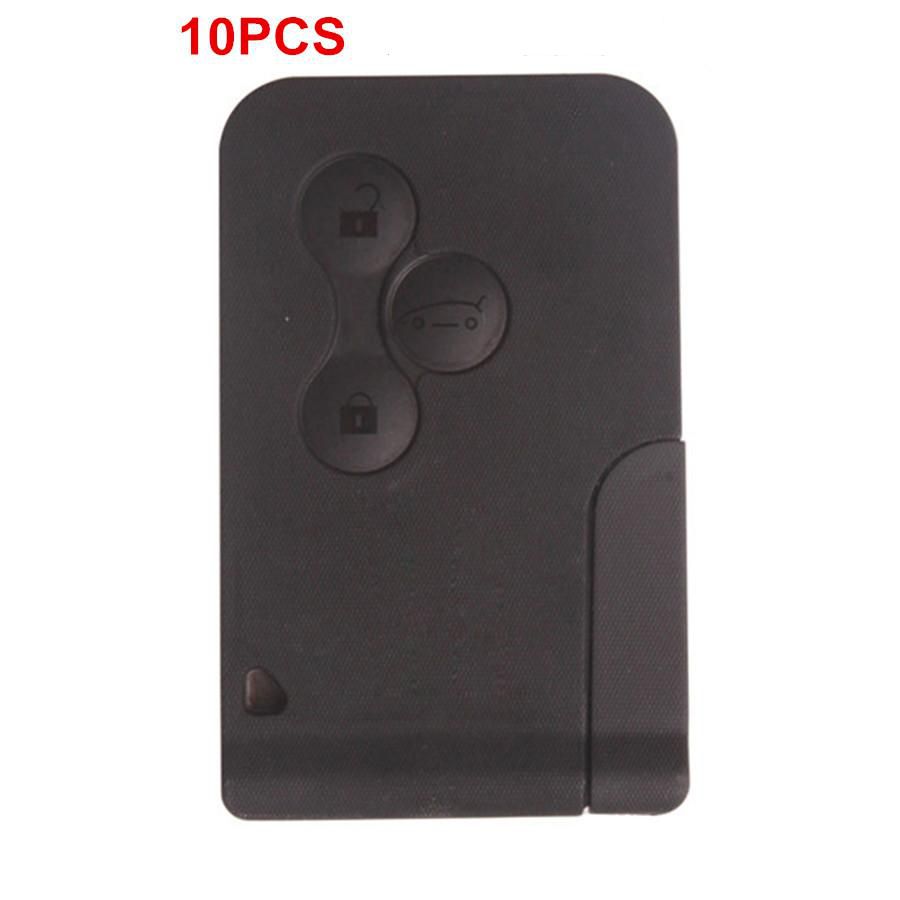 3 Button Smart Key 433MHZ For Re-nault 10pcs