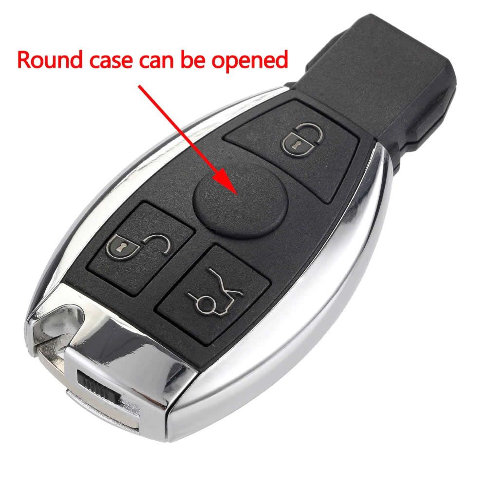 3按钮遥控车钥匙外壳钥匙更换2000年梅赛德斯-奔驰+NEC&BGA控制433MHz