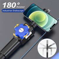 8.5MM Auto Endoskop Kamera 180 Grad Lenkende industrielle Endoskop Inspektion Kamera für Auto 8 LED für iPhone Android PC