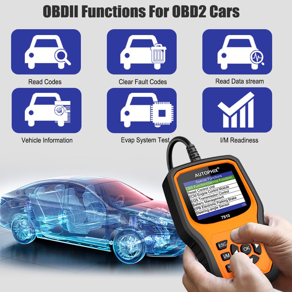 Autophix 7910 Für BMW OBD2 Scanner Öl Service EPB SAS Airbag TPMS Zurücksetzen OBD2 Diagnosewerkzeug für BMW OBDII Automobilscanner