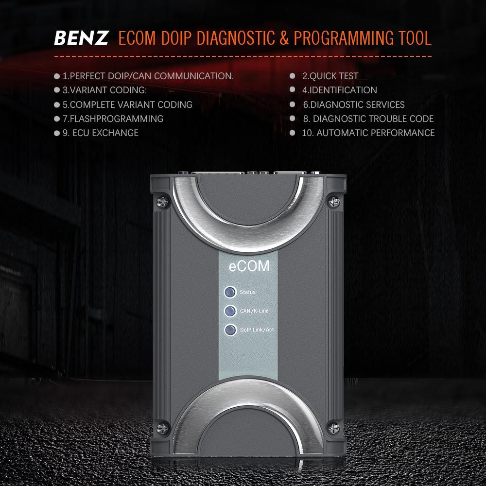 Benz ECOM Doip Diagnostic & Programming Tool with 2019.12 Software