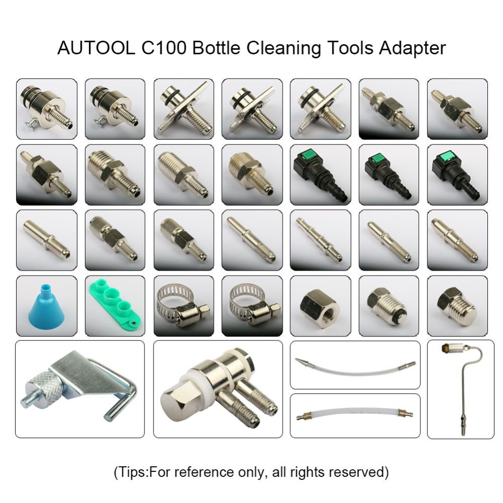 AUTOOL C100 Car Fuel Injector Cleaning Cleaner Machine Universal Automotive Gasoline Auto Non-Dismantle For Petrol EFI Throttle