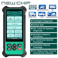 NEUER CHIP HDT301 OBD2 LKW-Diagnosescanner Professional Alle System 27 setzt aktive Test-OBD 24V Schwerlastwagen-Scan-Werkzeuge zurück