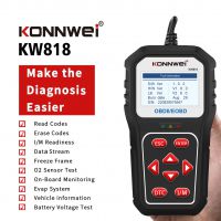KONNWEI KW818 OBD2扫描车诊断工具自动代码读取器电池测试仪检查发动机故障代码读取机蓝牙升级