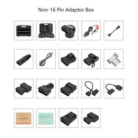 LAUNCH Nicht-16 Pin Adapter Box mit 16 Arten von Zubehör (X-431 PAD VII PAD 7 Elite Adapter Kit)