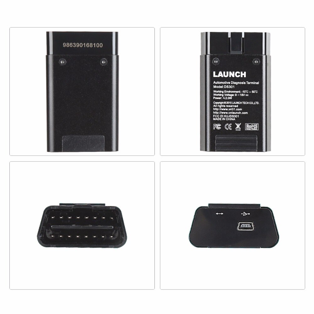 Launch X431 DS301 OBD2 Scanner Full Ssytem Diagnostic Tool Bluetooth Connector Metal Box DS301 Bluetooth dongle for x431 v+ Pros mini & Pro mini
