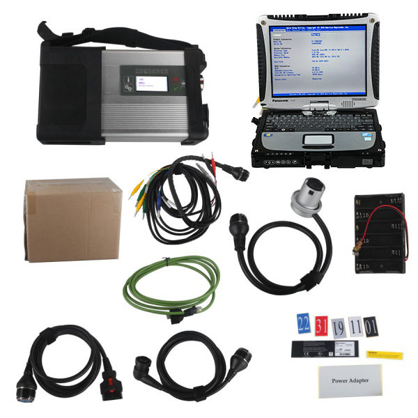 2022.3V MB SD Connect C5 Star Diagnosis Plus Panasonic CF19 I5 4GB Laptop Software Installed Ready to Use
