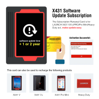 Ein Jahr Online Software Update Service für Launch X431 Heavy Duty und X431 HD III Modul