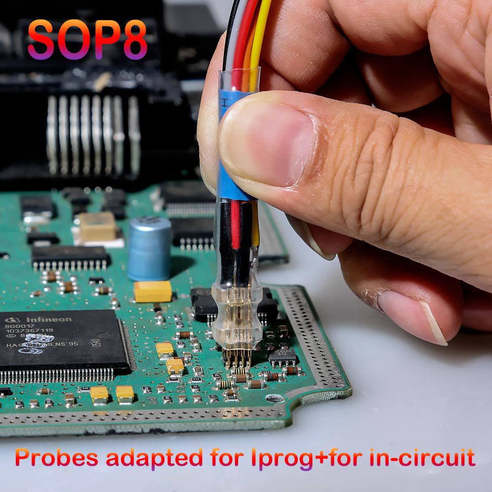 用于电路内ECU的探针适配器与Iprog+Programmer和Xprog配合使用