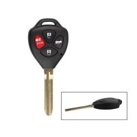 遥控钥匙外壳4按钮（带红点，无贴纸）适用于丰田5件/批