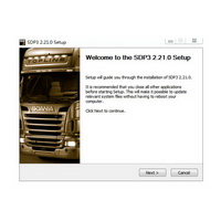 Scania SDP3 V2.51不带USB加密狗的Scania VCI2和Scania VCI3卡车/公交车软件安装服务