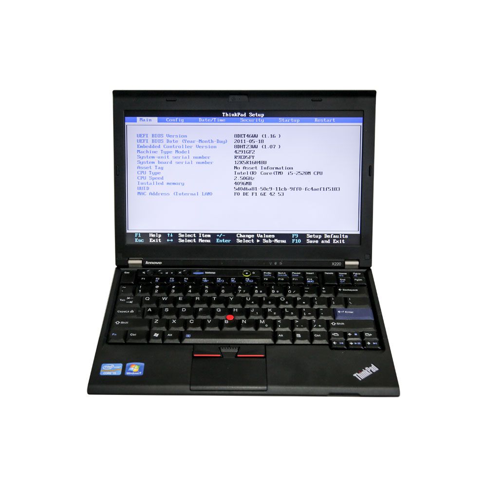V2022.12 Super MB Pro M6 Full Version with SSD on Lenovo X220 Laptop Software Installed Ready to Use