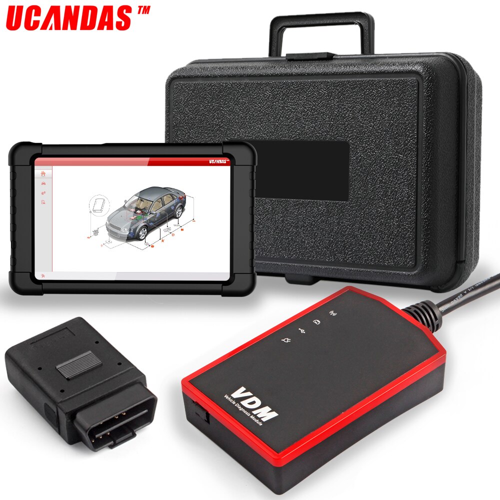 UCANDAS VDM WIFI Volles System OBD2 Scanner Scan ABS Airbag Öl EPB DPF Reset Code Reader Auto Diagnose Tool