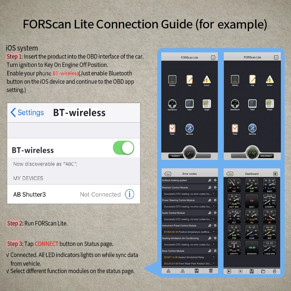 Vgate vLinker FD+ELM327 Bluetooth 4.0 Ford FORScan wifi OBD2车载诊断OBD 2扫描仪J2534自动工具ELM 327 V1 5