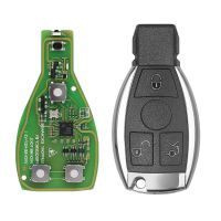 Xhorse VVDI BE Key Pro改良版，带智能钥匙外壳3按钮，适用于梅赛德斯-奔驰全套钥匙