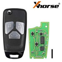 Xhorse XKAU01EN Draht Universal Flip Remote Key 3 Taste für Audi 5pcs/lot