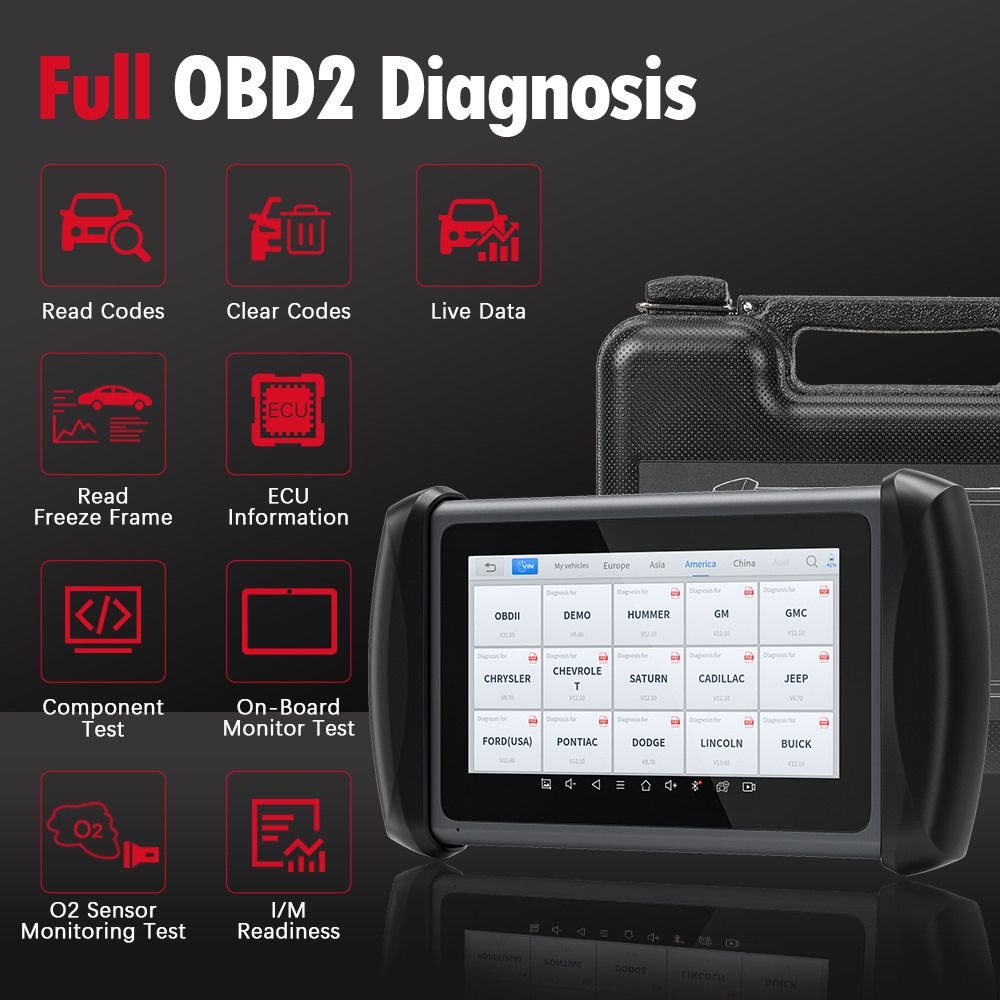 2023 XTOOL InPlus IP616 OBD2 Car Automotive Diagnostic Tool & Key Programmer with 31 Reset Service Lifelong Free Update