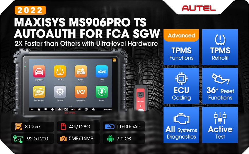 2023 New Autel MaxiSYS MS906 Pro-TS OE-Level Full System