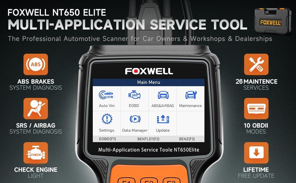 FOXWELL NT650 Elite OBD2汽车扫描仪