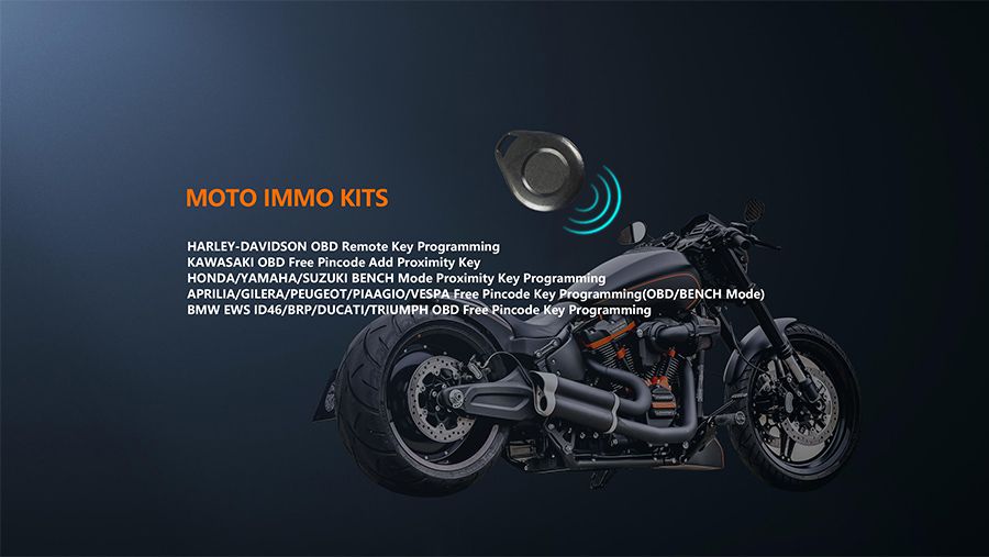 OBDSTAR MOTO IMMO Kits Motorcycle Full Adapters Configur