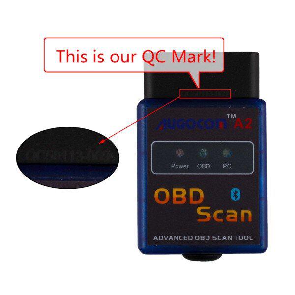 Augocom A2 elm327 vgate Scan Advanced obd2 Bluetooth Fault Diagnosis Machine (compatible con Android y symbian) software v2.1