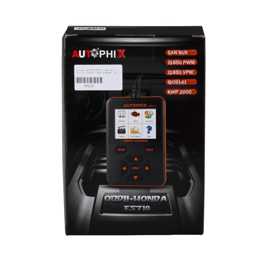 혼다 + OBD2 스캐너를 위한 Autophix E-SCAN ES710 진단 키트