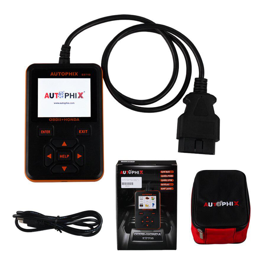 혼다 + OBD2 스캐너를 위한 Autophix E-SCAN ES710 진단 키트