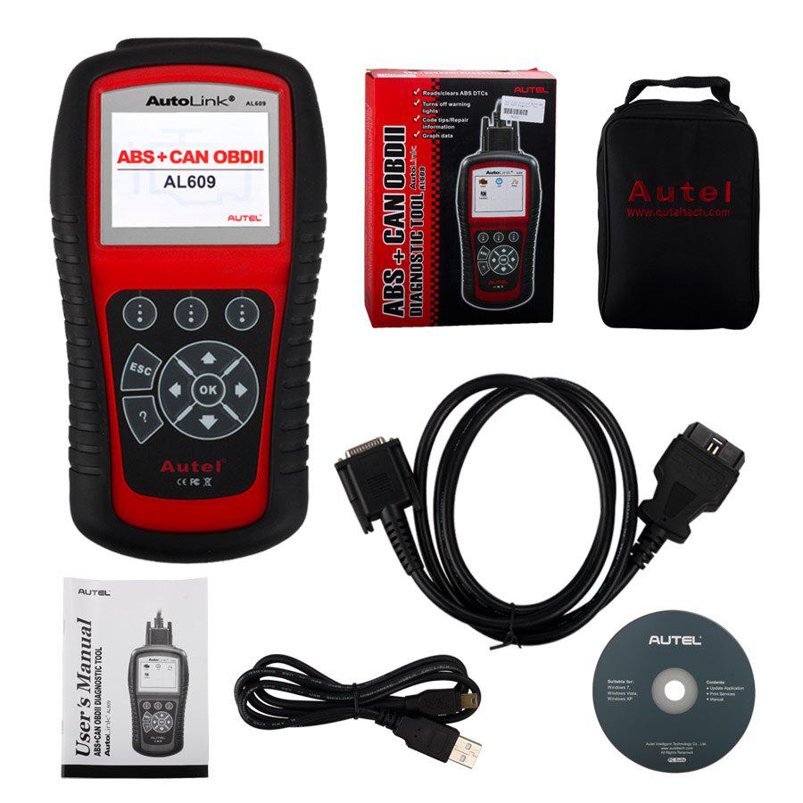 Best Autel AutoLink AL609 ABS CAN OBDII Diagnostic Tool Diagnoses ABS System Codes Internet Updatable