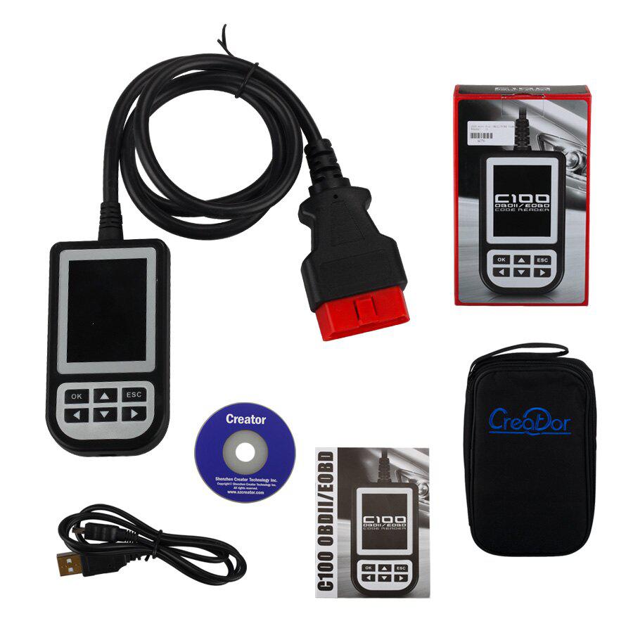 Creador C100 v3.9 escanea automáticamente el Lector de código OBDII / eobd