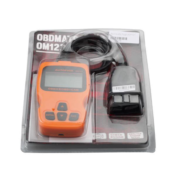 AUTOPHIX OM123 OBD2 EOBD CAN 핸드헬드 엔진 코드 리더기(주황색)