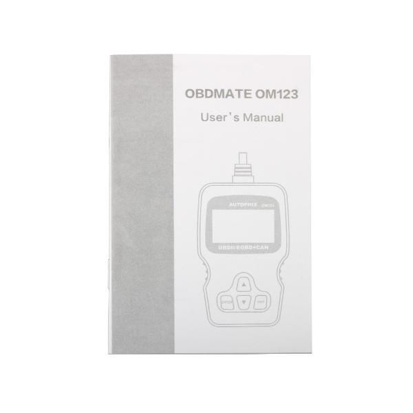 AUTOPHIX OM123 OBD2 EOBD CAN 핸드헬드 엔진 코드 리더기(주황색)