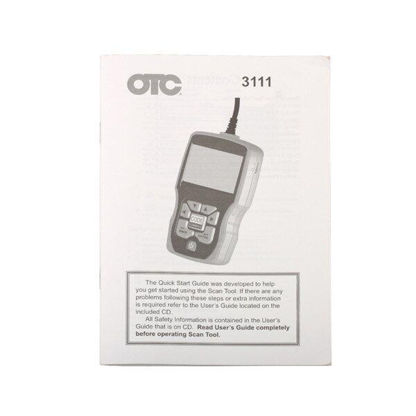 OTC OBDII CAN ABS 에어백(SRS) 3111 문제 해결기 OBD2 EOBD 코드 리더기