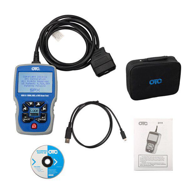 OTC OBDII CAN ABS 에어백(SRS) 3111 문제 해결기 OBD2 EOBD 코드 리더기