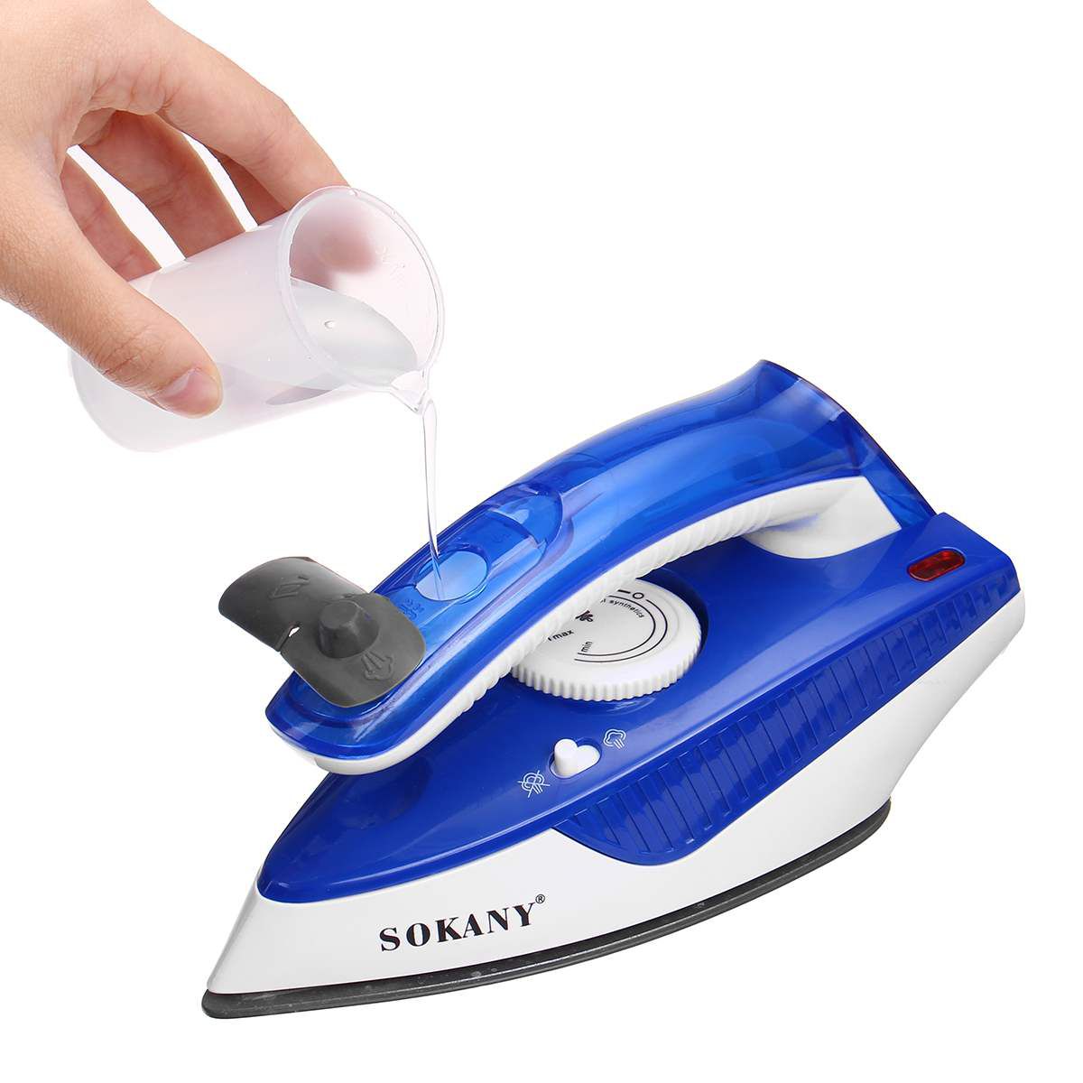 1000W Mini Spray Steam Iron Ceramic Coating Soleplate Folding Handle Electric Irons Temperature control Clothes Ironing Steamer