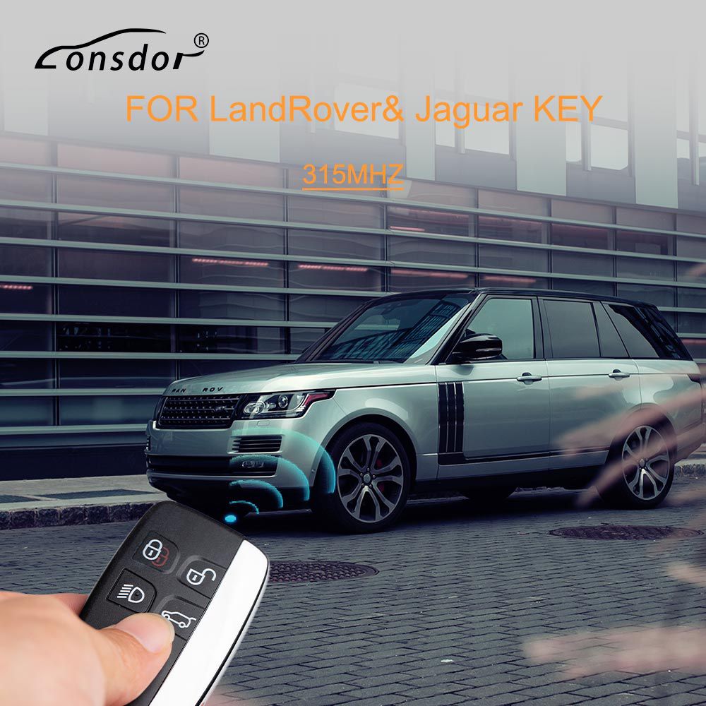 10pcs Lonsdor Specific Smart Key for 2015-2018 Land Rover Jaguar 5 Buttons 315MHz/433MHz By DHL