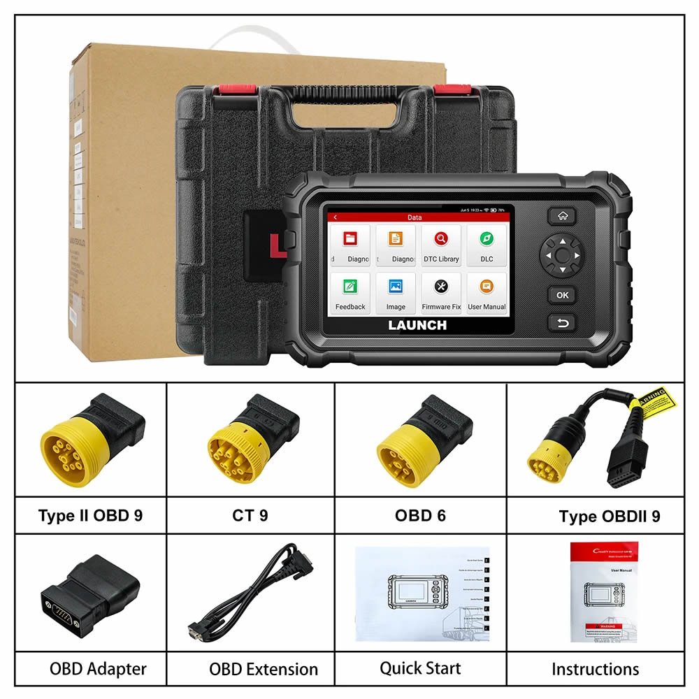 2024 New Launch CRP129 HD Elite 24V Heavy Duty Truck Diagnostic Scan Tool X431 CRP129 HD Commercial Vehicle HD OBD2 Scanner