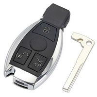 3 Buttons Remote Car Key Shell Key Replacement For Mercedes Benz year 2000+ NEC&BGA Control 433MHz
