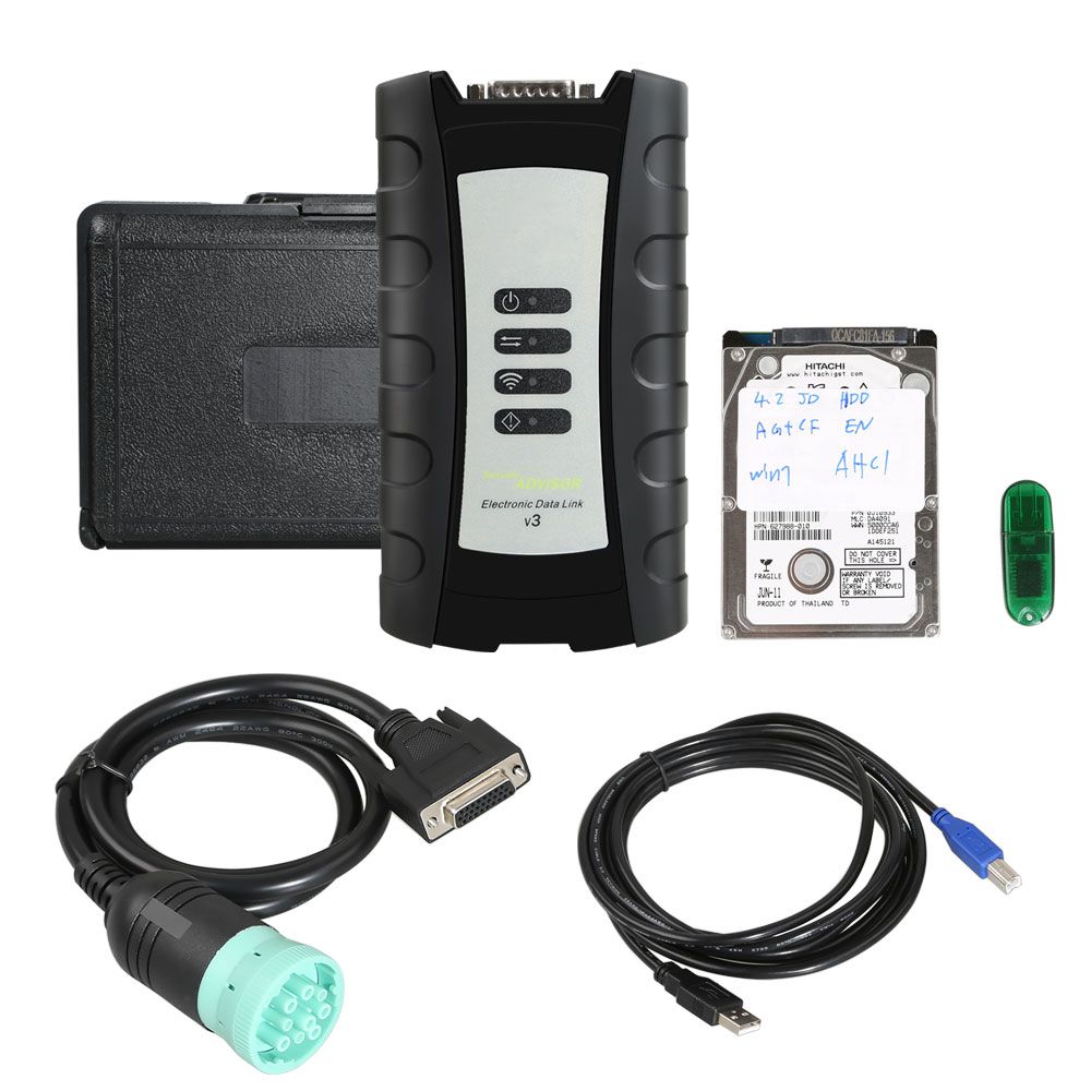 EDL V3 Electronic Data Link with Internal Service Advisor SA 4.2 Software Compatible for John Deere Plus Lenovo X220 Laptop