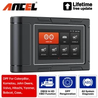 ANCEL HD3600 Construction Machinery Scan Tool D-P-F Full System Heavy Duty Truck Scanner Tools for Caterpillar/Komatsu/Volvo