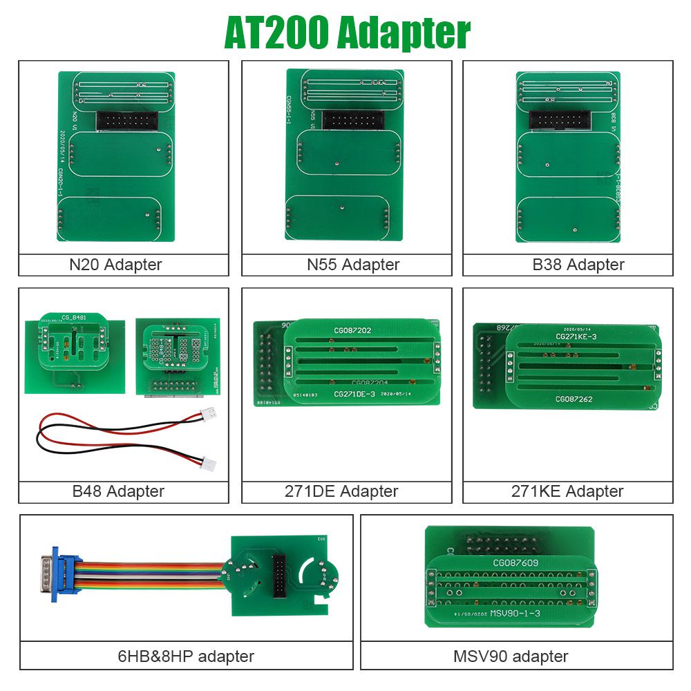 AT200 FC200 신규 어댑터 키트는 6HP 및 8HP/MSV90/N55/N20/B48/B58/B38 등을 포함하여 분리할 필요가 없습니다.