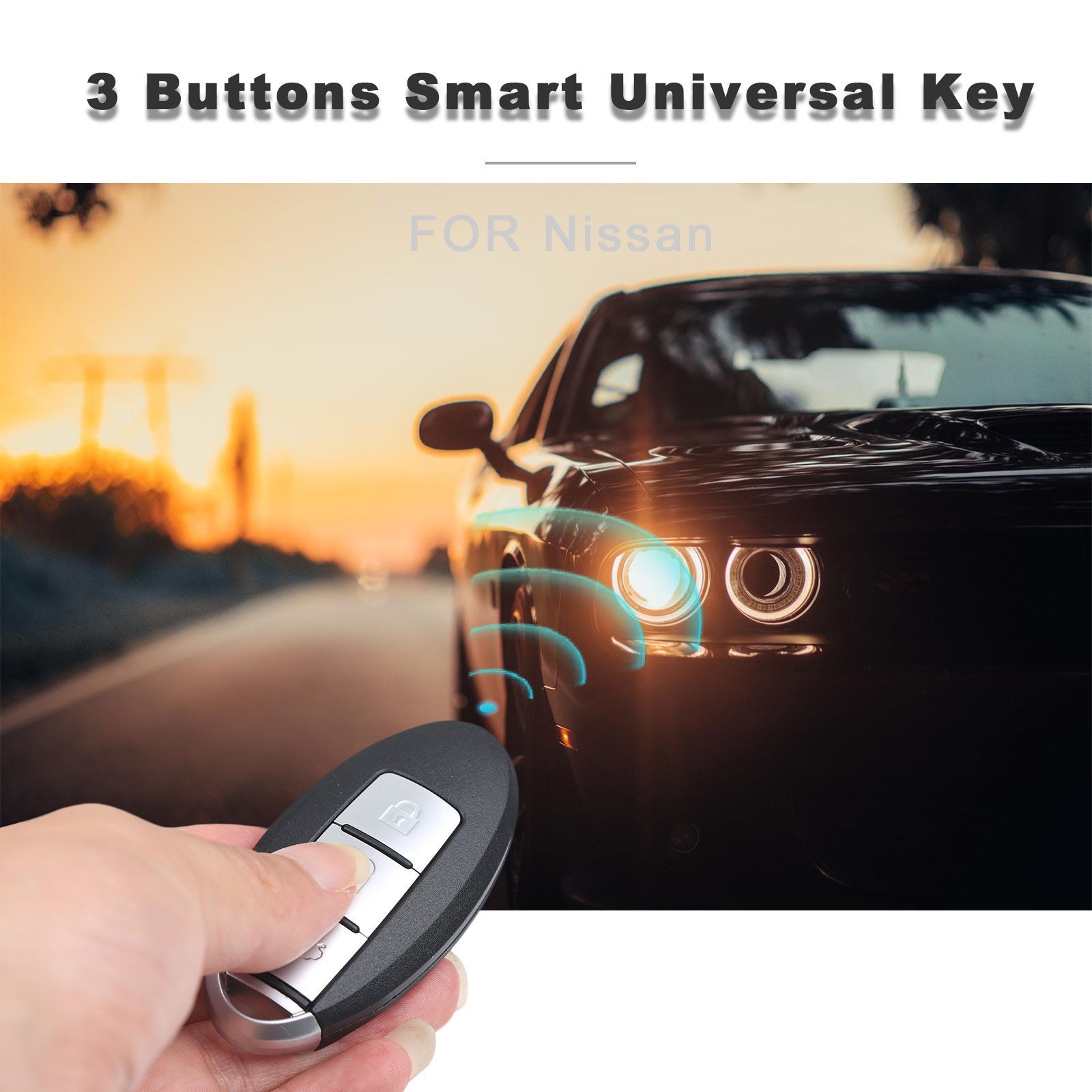 AUTEL IKEYNS004AL Nissan 3 Buttons Universal Smart Key 5pcs/lot