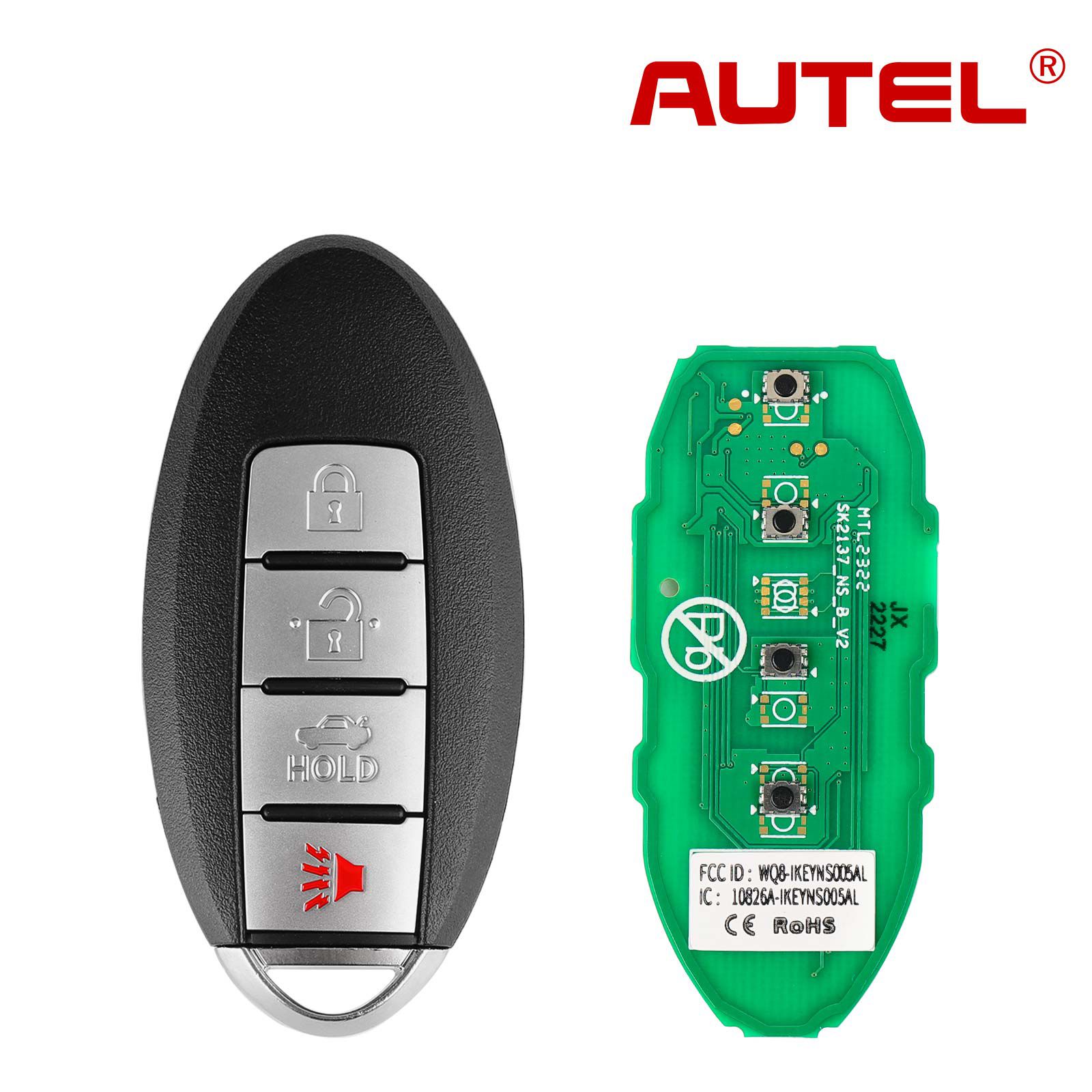 AUTEL IKEYNS004AL Nissan 4 Buttons Universal Smart Key 5pcs/lot