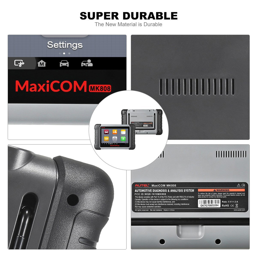 기본 Autel MaxiCOM MK808 MK808Z 전체 시스템 진단 태블릿, 25개 특수 기능 및 다양한 언어