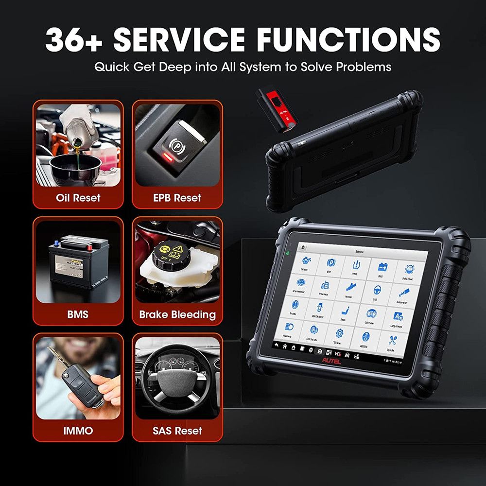 Newest Autel MaxiCOM MK906 PRO Scanner Upgraded of MS906 Pro/MK906BT Diagnostic Tool with Advanced ECU Coding