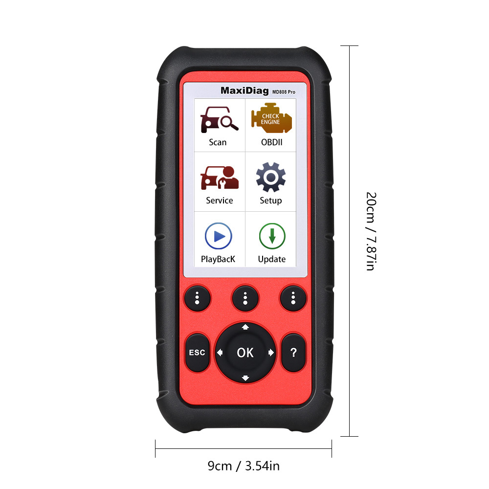 Actualización gratuita en línea de por vida del escáner de todo el sistema autoel maxidiag md808 pro (md802 all + maxicheckpro)