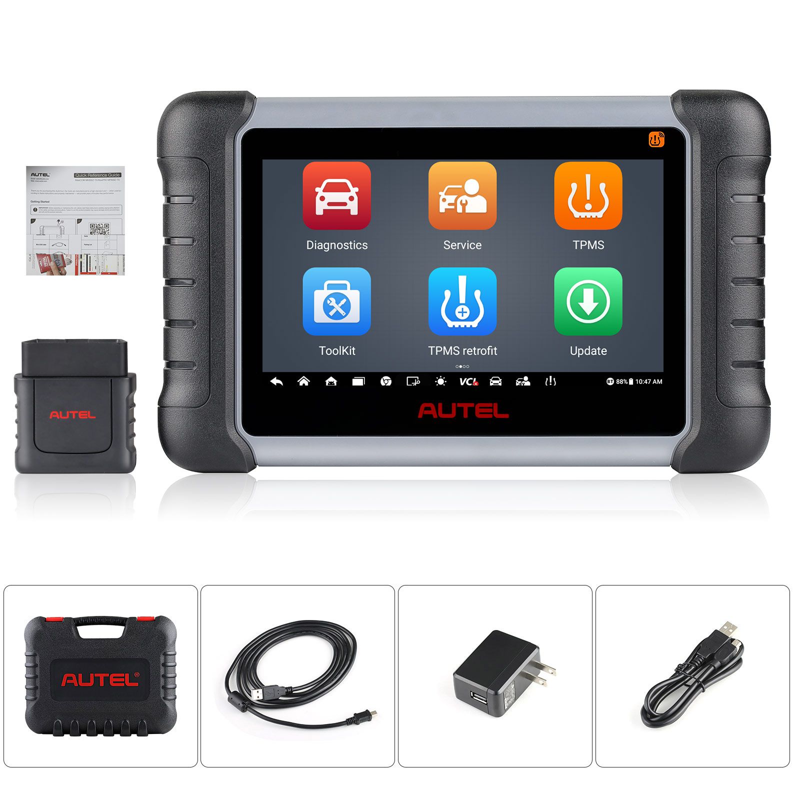 2023 Autel MaxiPRO MP808Z-TS Bi-Directional Control Scan Tool with ECU Coding, Full TPMS, 36+ Services, Upgraded of MP808TS/MP808BT