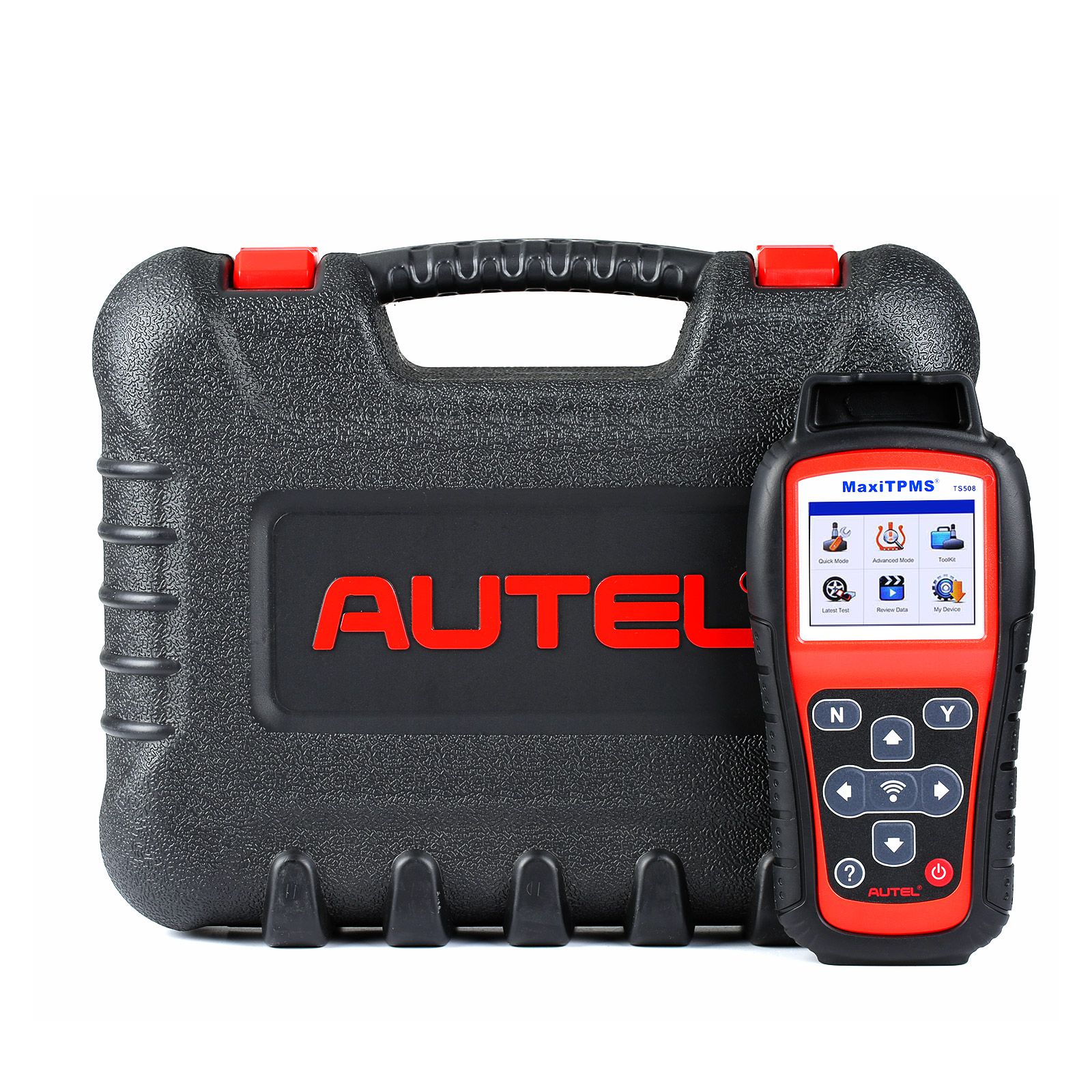 Autel MaxiTPMS TS508K Tire Pressure Monitoring System Reset TPMS Replacement Tool with 8pc Sensors