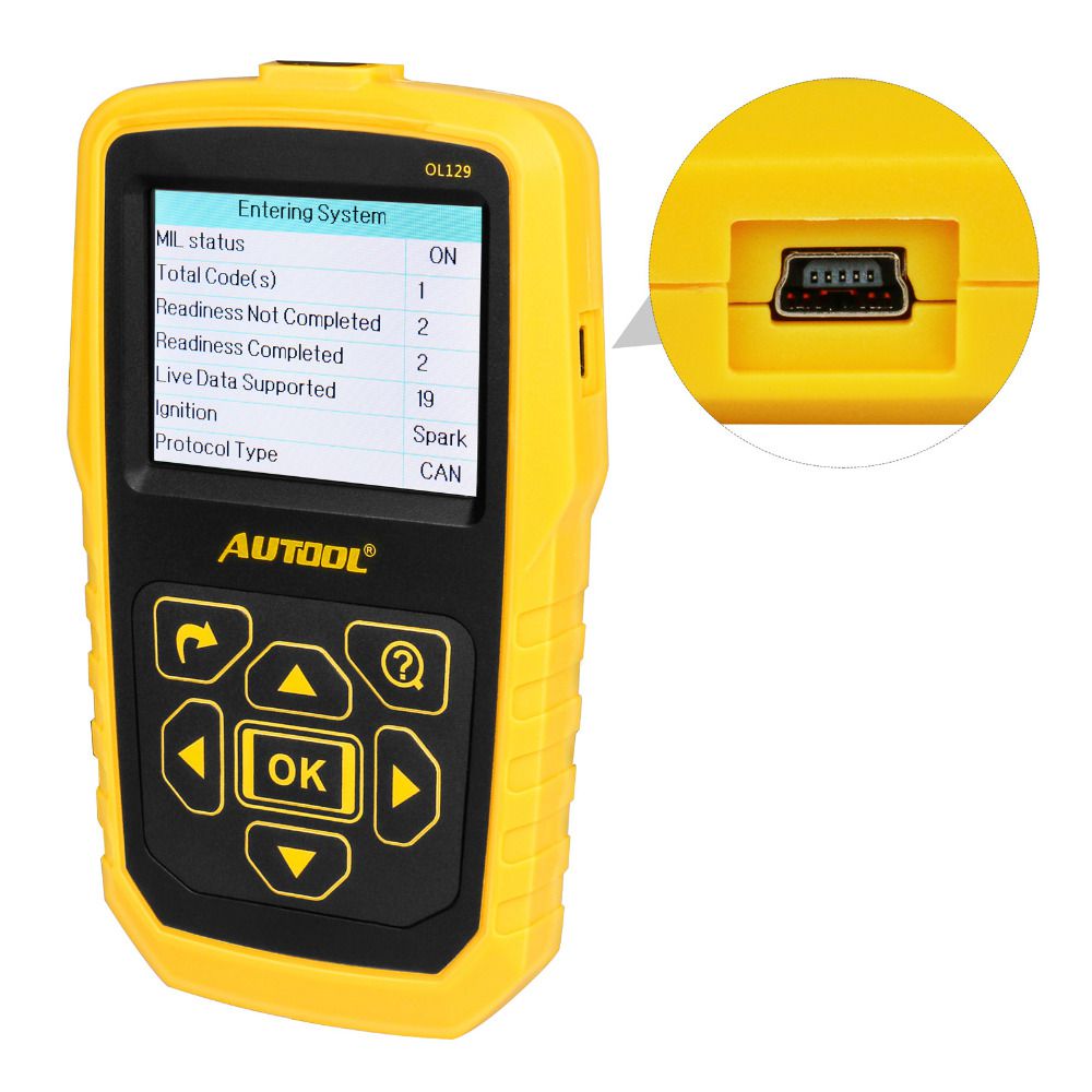 AUTOOL OL129 Battery Monitor And OBD/EOBD Code Reader Auto Engine Diagnostic Tool