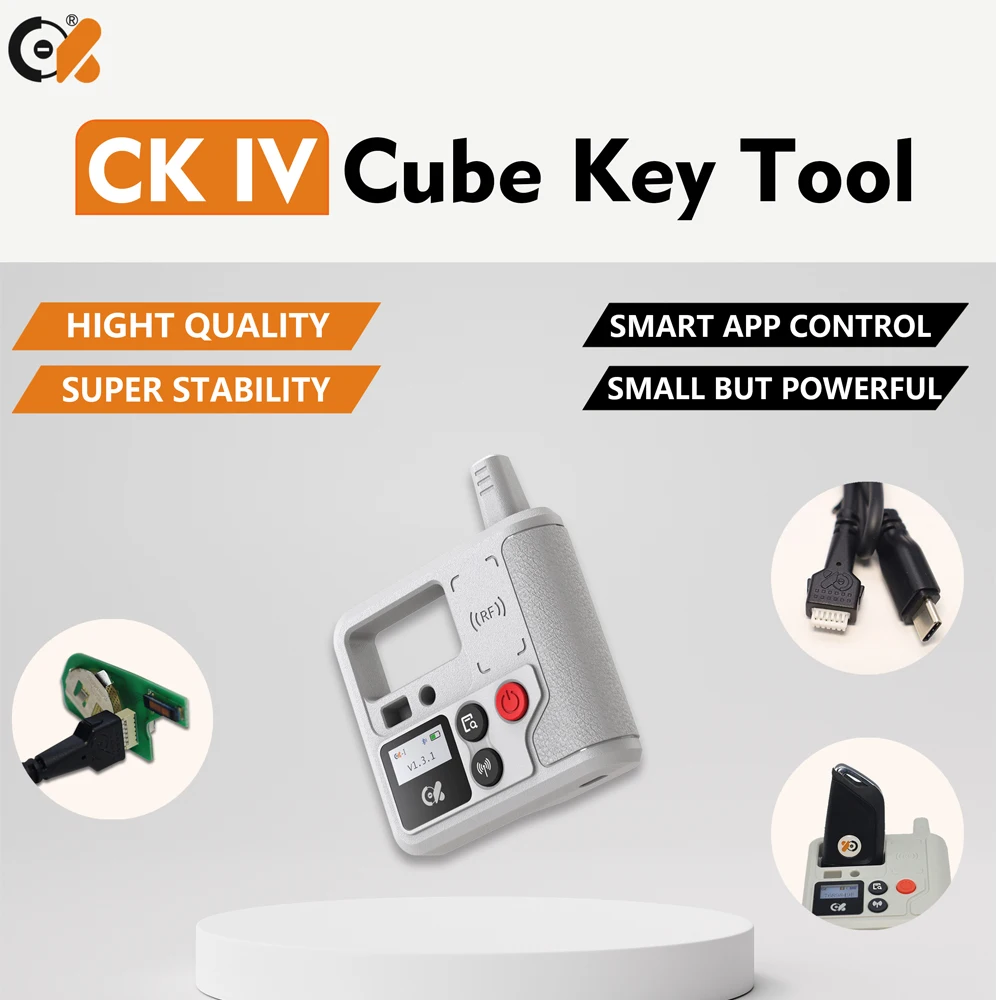 CK IV Cube Key Tool Handheld Device with Wireless Bluetooth Frequency Detection / Remote Control Generation/ Remote Control Copy