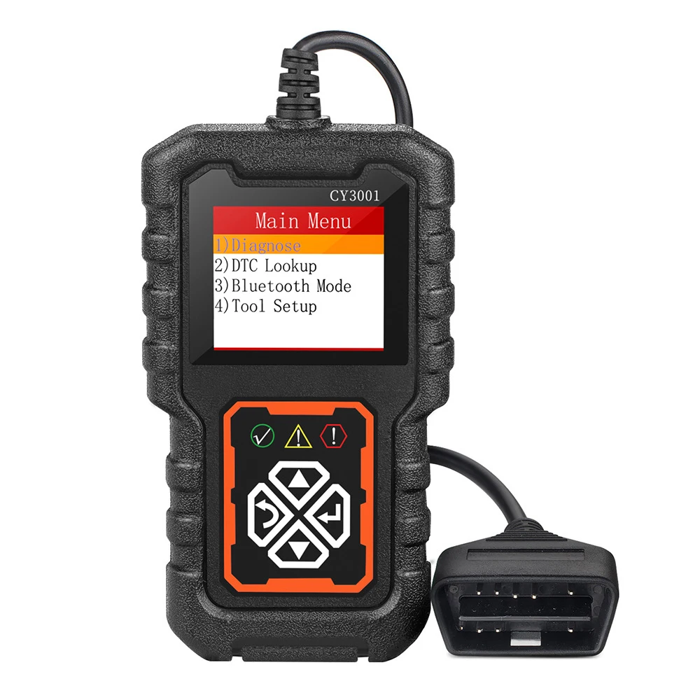 CY3001 OBD2 Code Reader Fault Code Clear EOBD OBD 2 Scanner Engine Battery O2 Sensor Digital Display Car Diagnostic Tool